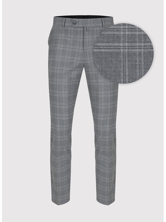 Pako Lorente Pako Lorente Spodnie garniturowe P23WF-6G-003 Szary Slim Fit