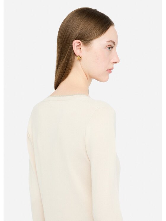 Liu Jo Liu Jo Maglione MF5227MS49I20304 Beige Slim Fit