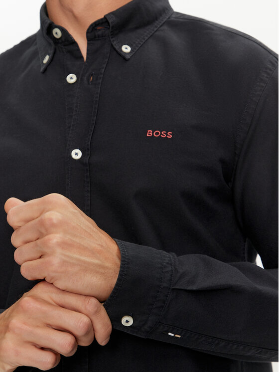 BOSS Boss Marškiniai H-Roan 50521996 Tamsiai mėlyna Slim Fit