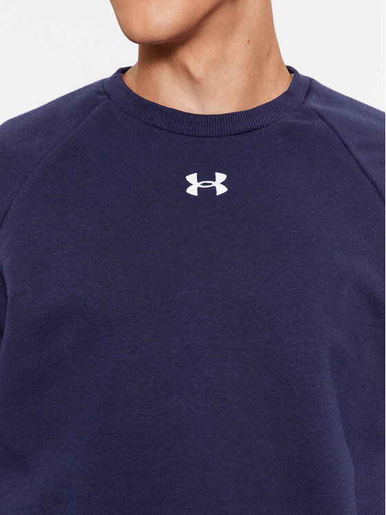Under Armour Under Armour Μπλούζα Ua Rival Fleece Crew 1379755 Σκούρο μπλε Loose Fit