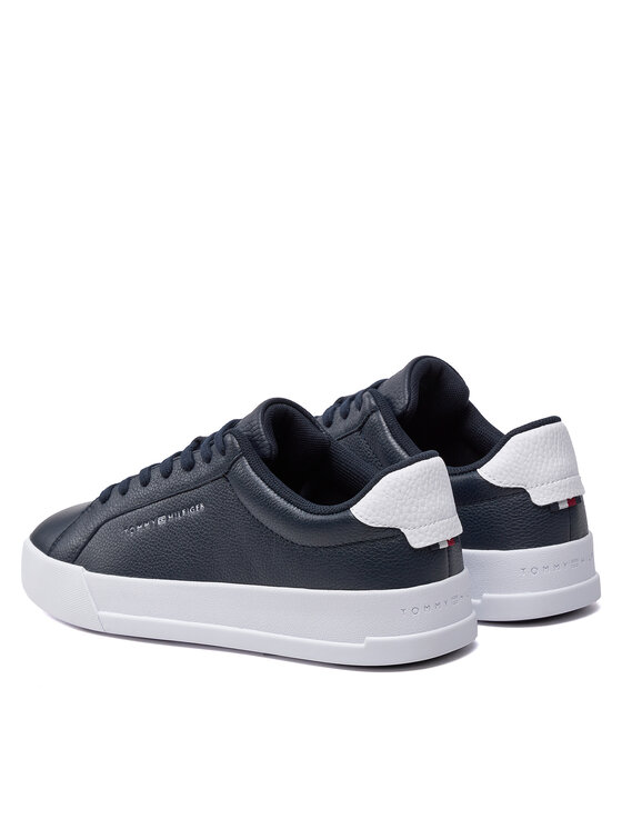 Tommy Hilfiger Tommy Hilfiger Sneakers Th Court Better Lth Tumbled FM0FM04972 Blu scuro