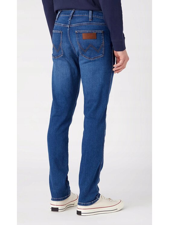 Wrangler Wrangler Jeansy Larston Niebieski Slim Fit
