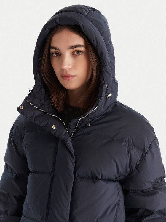 Calvin Klein Calvin Klein Vatovaná bunda LV044D525G Tmavomodrá Relaxed Fit