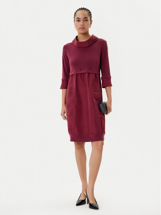 Joseph Ribkoff Joseph Ribkoff Vsakodnevna obleka 173444F25 Bordo rdeča Regular Fit