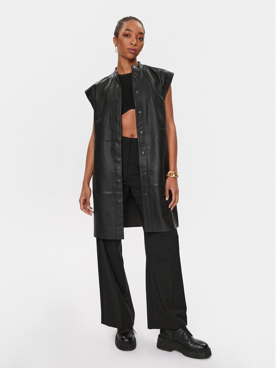 Bruuns Bazaar Bruuns Bazaar Bőr ruha Eytelia Kanza BBW3583 Fekete Regular Fit