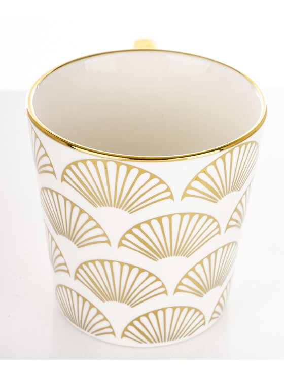MIAhome MIAhome Kubek porcelanowy RANGO cienki wzór Biały