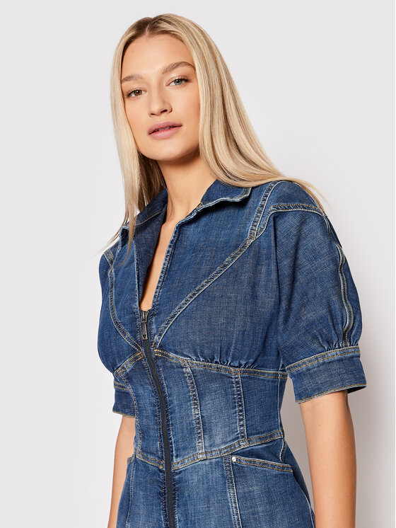 Guess Guess Vestito di jeans W2GK31 D3ZTL Blu scuro Regular Fit