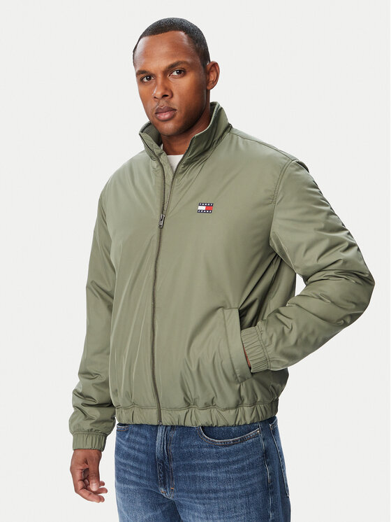 Tommy Jeans Tommy Jeans Μπουφάν μεταβατικό DM0DM21936 Πράσινο Regular Fit