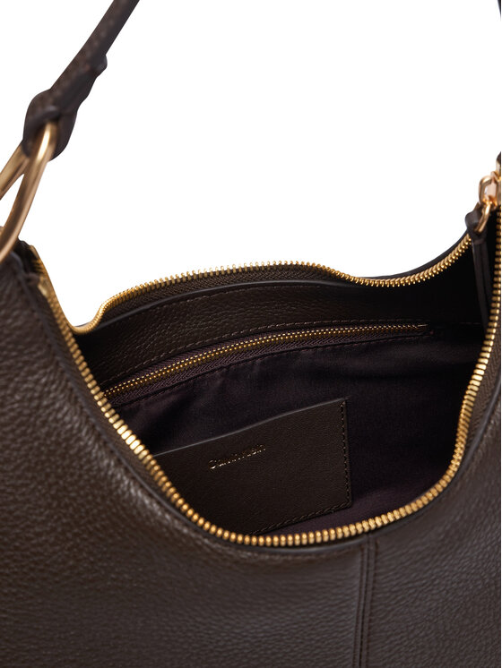 Calvin Klein Calvin Klein Τσάντα Slouchy Leather Shoulder Bag LV04F3657G Καφέ