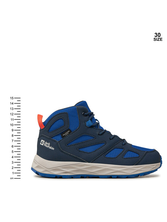 Jack Wolfskin Jack Wolfskin Turistiniai batai Woodland 2 Texapore Mid K 4059831 Tamsiai mėlyna