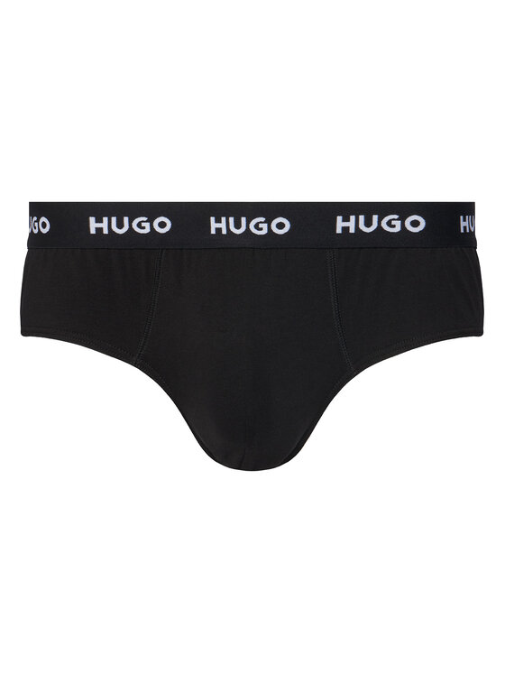 HUGO HUGO Komplet spodnjih hlač slip﻿ Hipbrief Triple 50532570 Črna