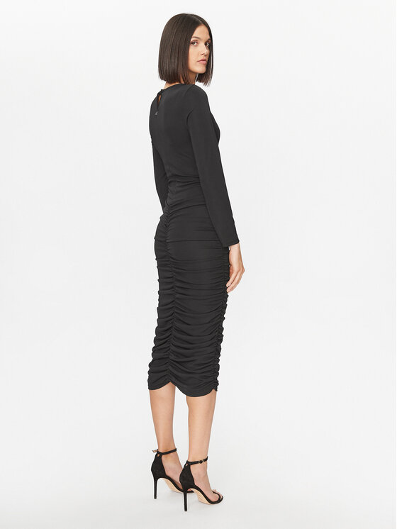 Dixie Dixie Cocktail obleka AIDRTNDA Črna Slim Fit