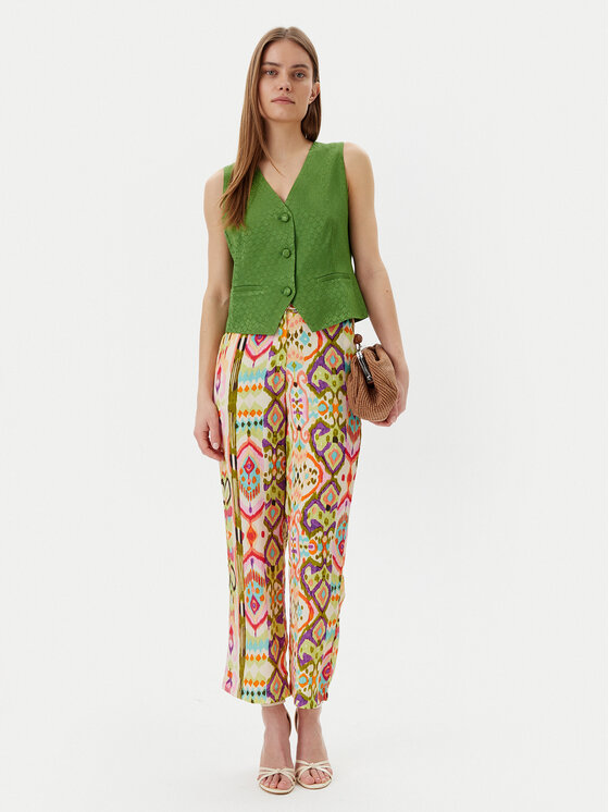 LOLA CASADEMUNT LOLA CASADEMUNT Prsluk MS2502007 Zelena Regular Fit