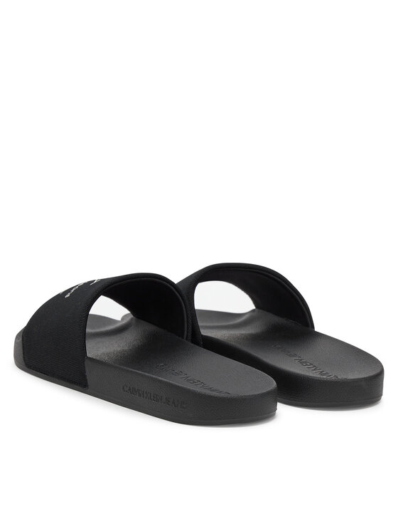 Calvin Klein Jeans Calvin Klein Jeans Şlapi Slide Monogram Cv YM0YM01271 Negru