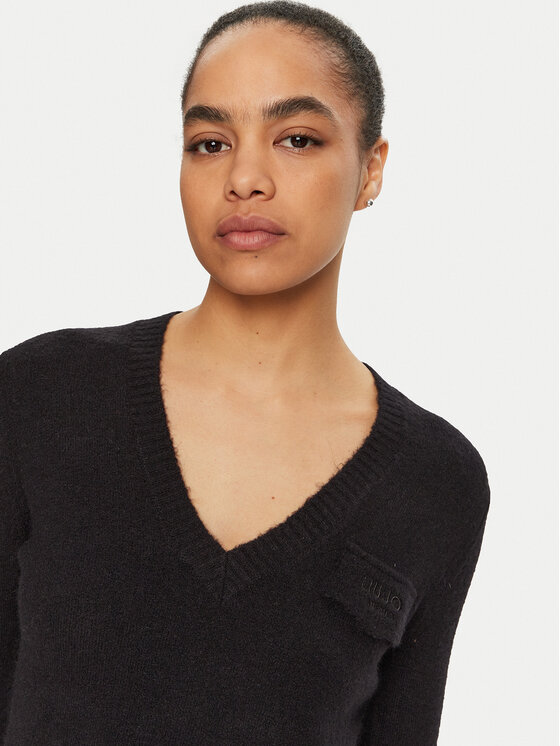 Liu Jo Liu Jo Pulover WF4431 MA49P Negru Regular Fit
