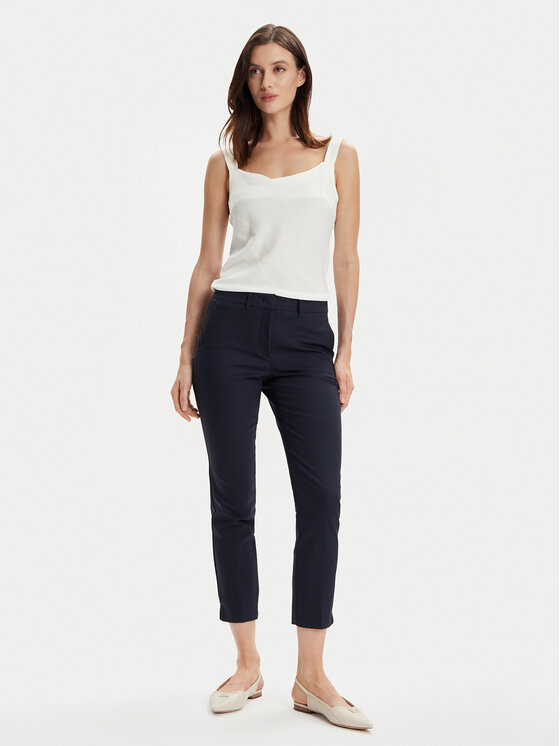 Marella Marella Spodnie materiałowe Macario 2413131031200 Granatowy Regular Fit