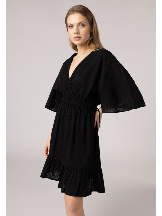 LAURELLA LAURELLA Každodenné šaty Laurella 4UL124299 Čierna Regular Fit