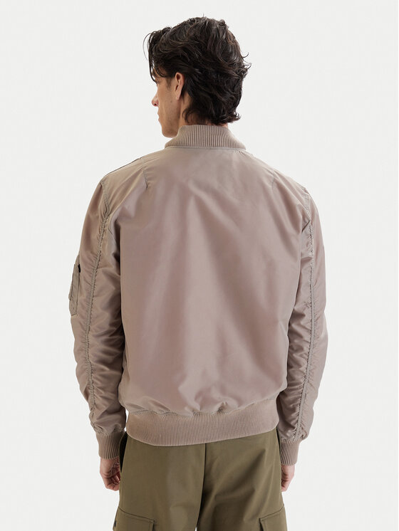 Alpha Industries Alpha Industries Kurtka bomber Ma-1 196108 Beżowy Regular Fit