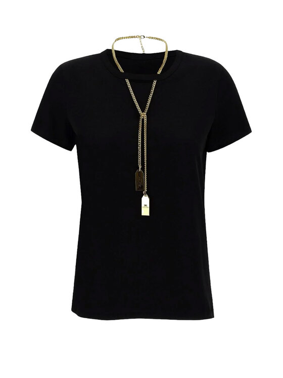 Elisabetta Franchi Elisabetta Franchi T-shirt ma00946e2-110 Nero Regular Fit