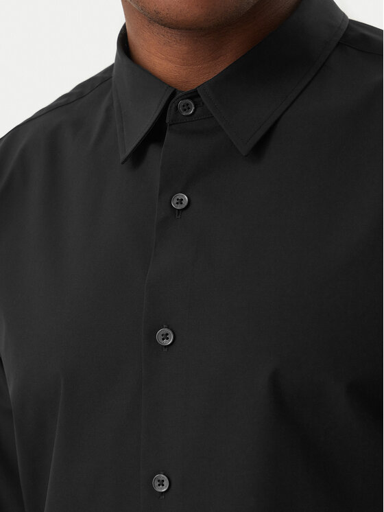 Calvin Klein Calvin Klein Hemd Supima LV04LH105G Schwarz Regular Fit