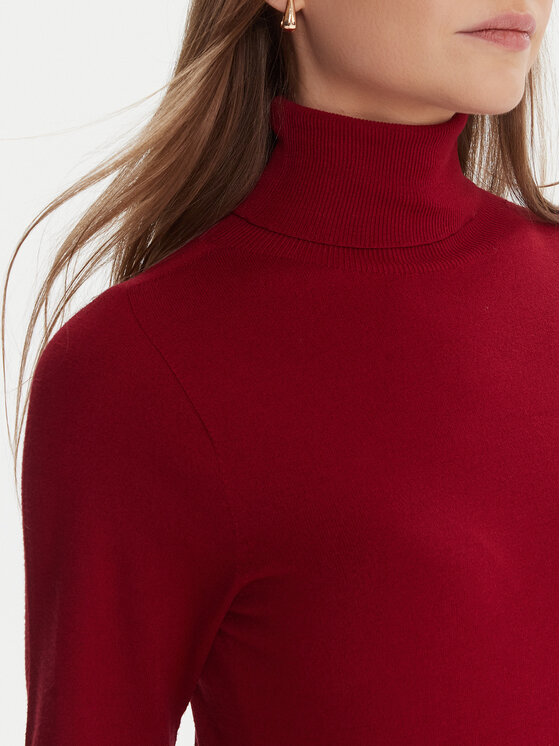 Kontatto Kontatto Rollkragenpullover 3M0824C Rot Regular Fit