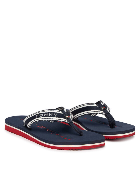 Tommy Hilfiger Tommy Hilfiger Джапанки Th Webbing Summer Sandal FW0FW09193 Тъмносин