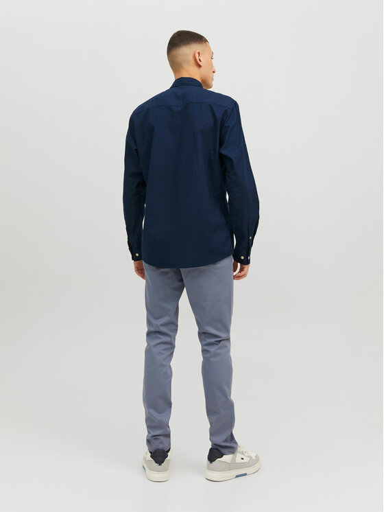 Jack&Jones Jack&Jones Marškiniai 12182486 Tamsiai mėlyna Slim Fit
