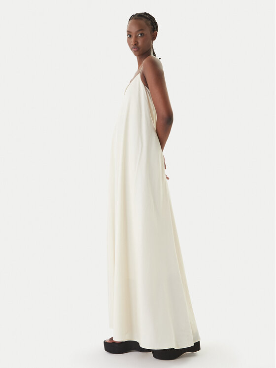 Eleh Eleh Poletna obleka SS260102 Écru Regular Fit