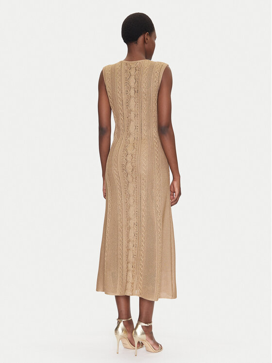 Luisa Spagnoli Luisa Spagnoli Vestito di maglia Canape 58675 Beige Regular Fit