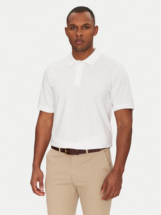 Jack & Jones Jack & Jones Polo Jaxon 12268227 Biały Regular Fit