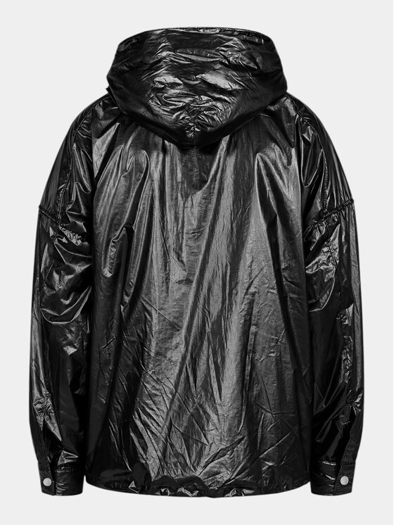 MADE BY SOCIETY MADE BY SOCIETY Kurtka anorak Raw Block - J17633 Czarny Basic Fit