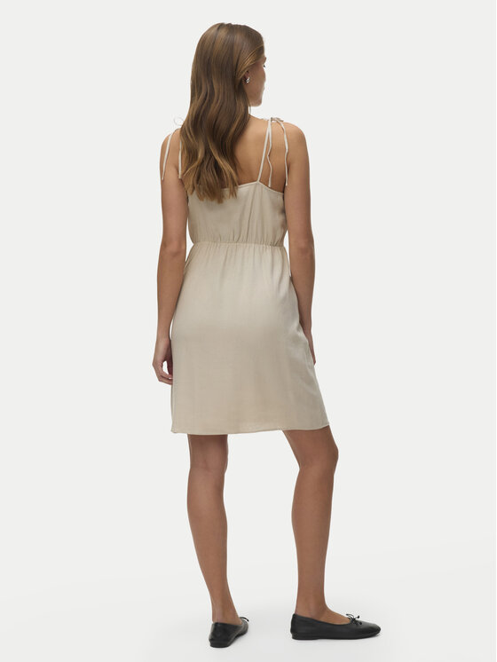 Vero Moda Vero Moda Letné šaty Mymilo 10340527 Béžová Regular Fit