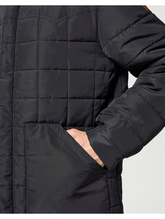 Wrangler Wrangler Kurtka zimowa TRANSITIONAL PUFFER Czarny Regular Fit