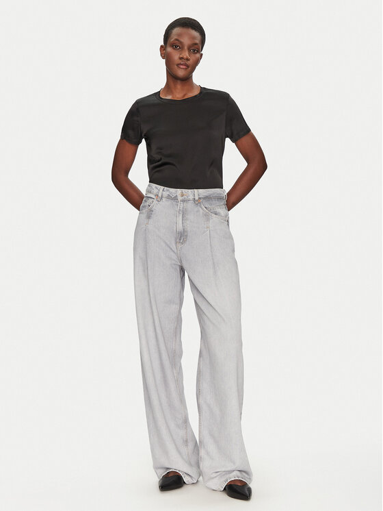 ViCOLO ViCOLO Blúz TD0007 Fekete Relaxed Fit