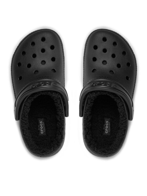 Crocs Crocs Šlepetės Classic Lined Clog 203591 Juoda