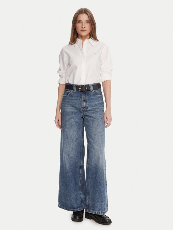Tommy Hilfiger Tommy Hilfiger Τζιν WW0WW46731 Μπλε Wide Leg