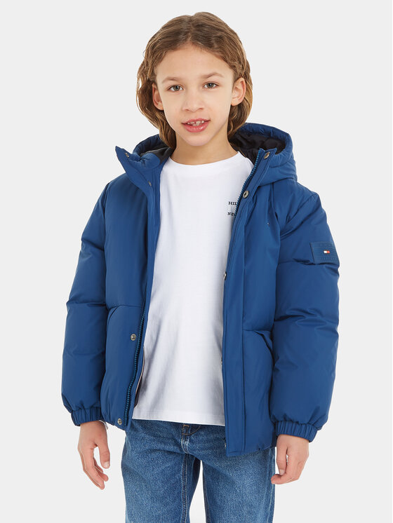 Tommy Hilfiger Tommy Hilfiger Μπουφάν πουπουλένιο KS0KS00488 Μπλε Relaxed Fit