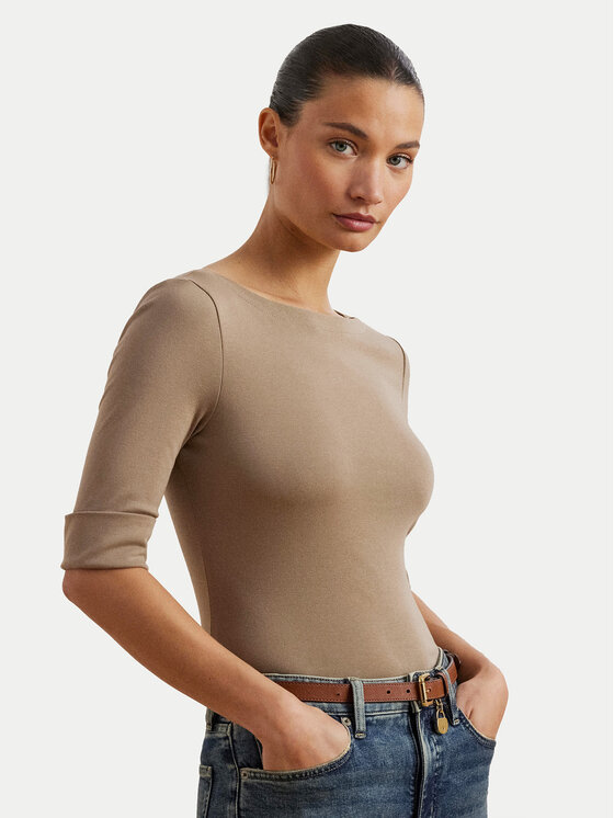 LAUREN RALPH LAUREN LAUREN RALPH LAUREN Bluză 200654963191 Bej Slim Fit