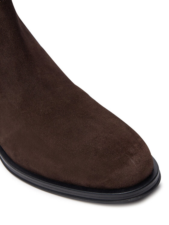 Tommy Hilfiger Tommy Hilfiger Sztyblety Core Rwb Hilfiger Suede Chelsea FM0FM04757 Brązowy