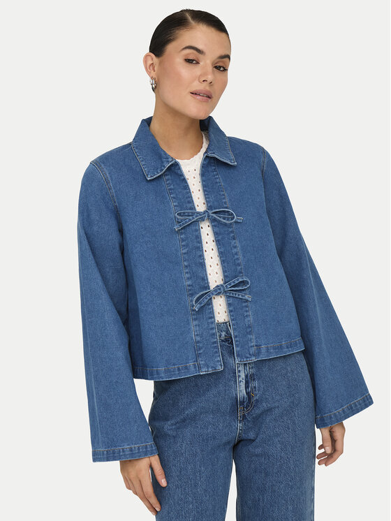 ONLY ONLY Farmer kabát Thora 15357228 Kék Regular Fit