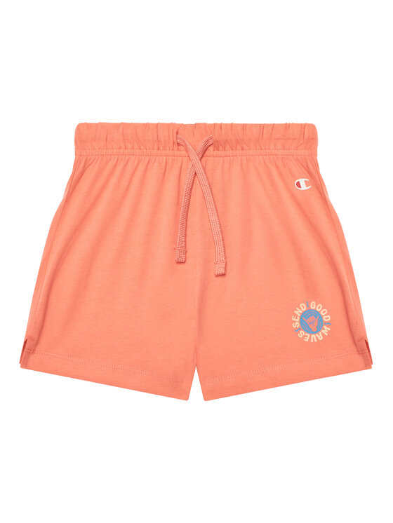 Champion Champion Komplet t-shirt i spodenki 405127 Pomarańczowy Regular Fit