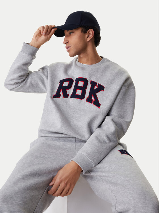 Reebok Reebok Bluza Barry RK25553CCM Szary Relaxed Fit