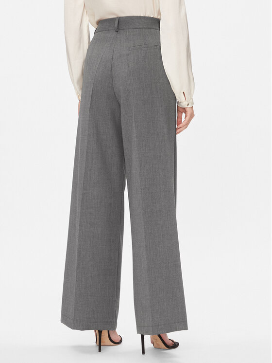 Dixie Dixie Spodnie materiałowe PCHSVCGA Szary Relaxed Fit