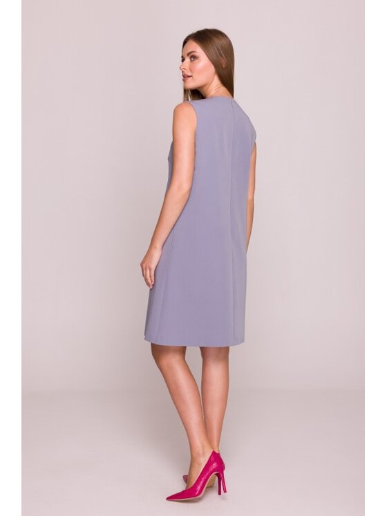Stylove Stylove Sukienka codzienna S408 Szary A-Line Fit