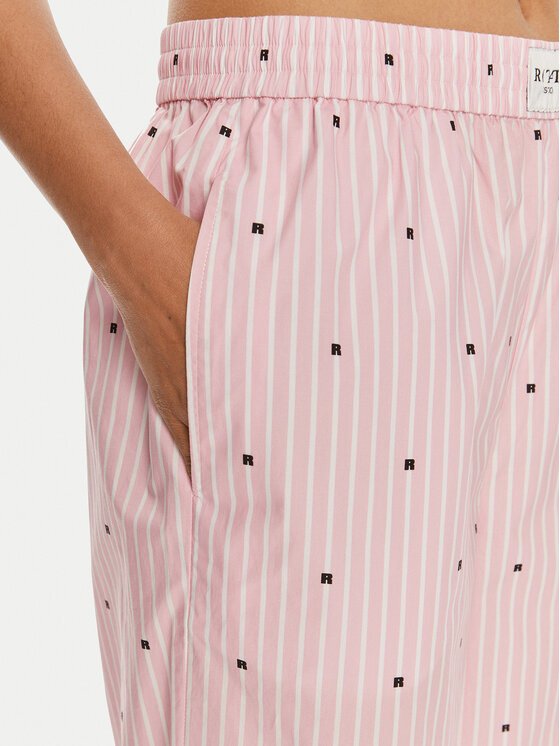 ROTATE ROTATE Pantaloni di tessuto 1125002976 Rosa Straight Fit