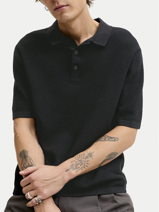 Jack & Jones Jack & Jones Svetr George 12268281 Černá Relaxed Fit