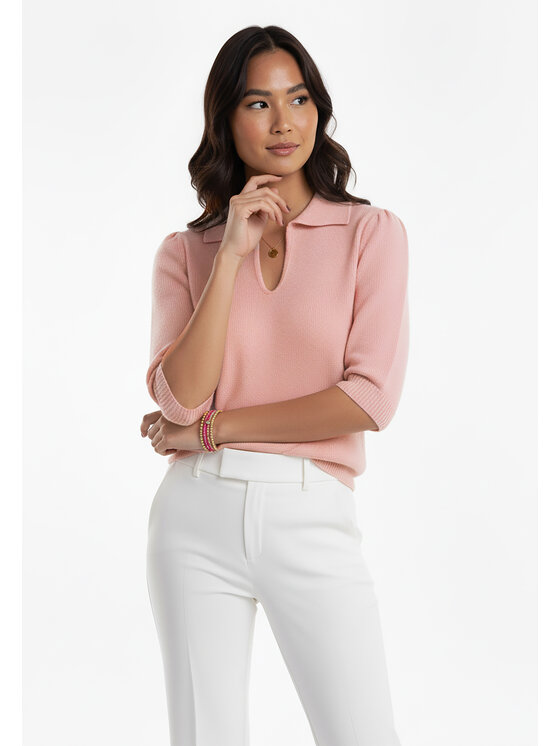 FIGL FIGL Svetr M1258 Růžová Regular Fit