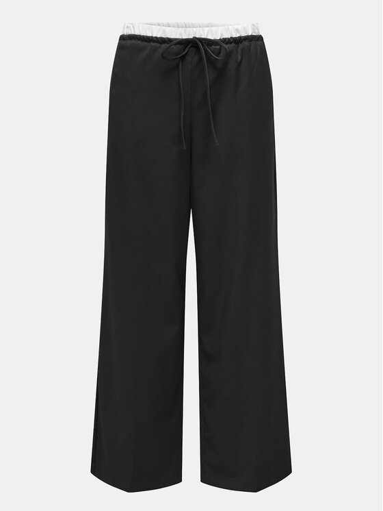 ONLY ONLY Spodnie materiałowe Tille 15338509 Czarny Straight Fit