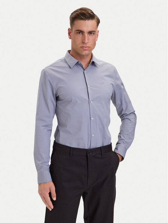 Calvin Klein Calvin Klein Πουκάμισο LV04LB145G Ανοιχτό μοβ Slim Fit