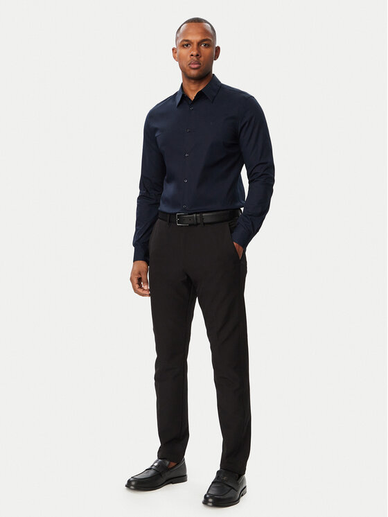 Calvin Klein Calvin Klein Hemd LV04LB145G Dunkelblau Slim Fit